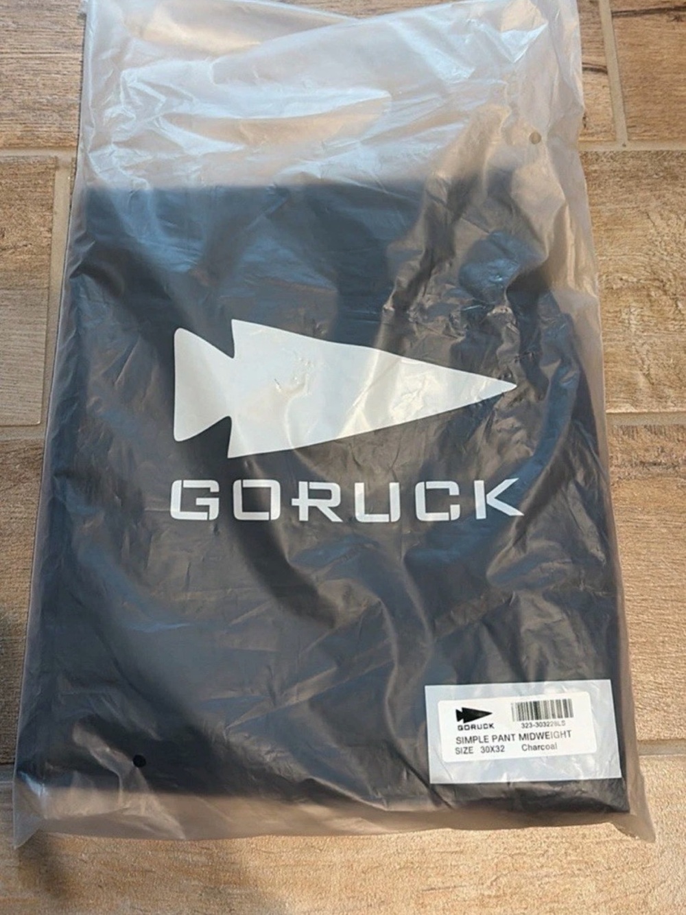 NEW GORUCK Simple Pants Midweight 30x32 Charcoal ToughDry Men’s NWT USA